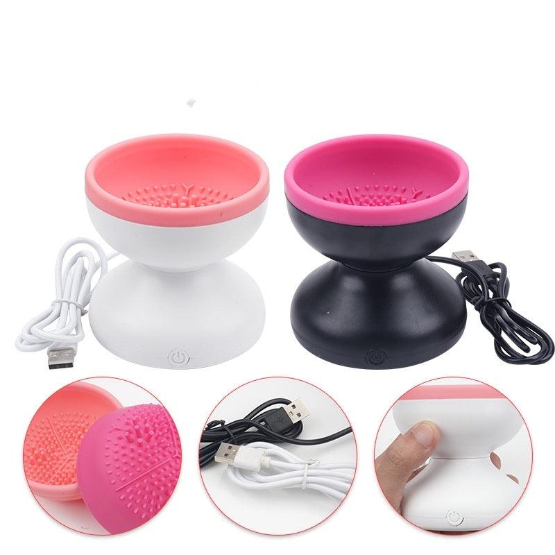 Electric Makeup Brush Cleaner Machine Portable Automatic USB Cosmetic Brush Cleaner Tools For All Size Beauty Makeup Brushes Set - MAXIME