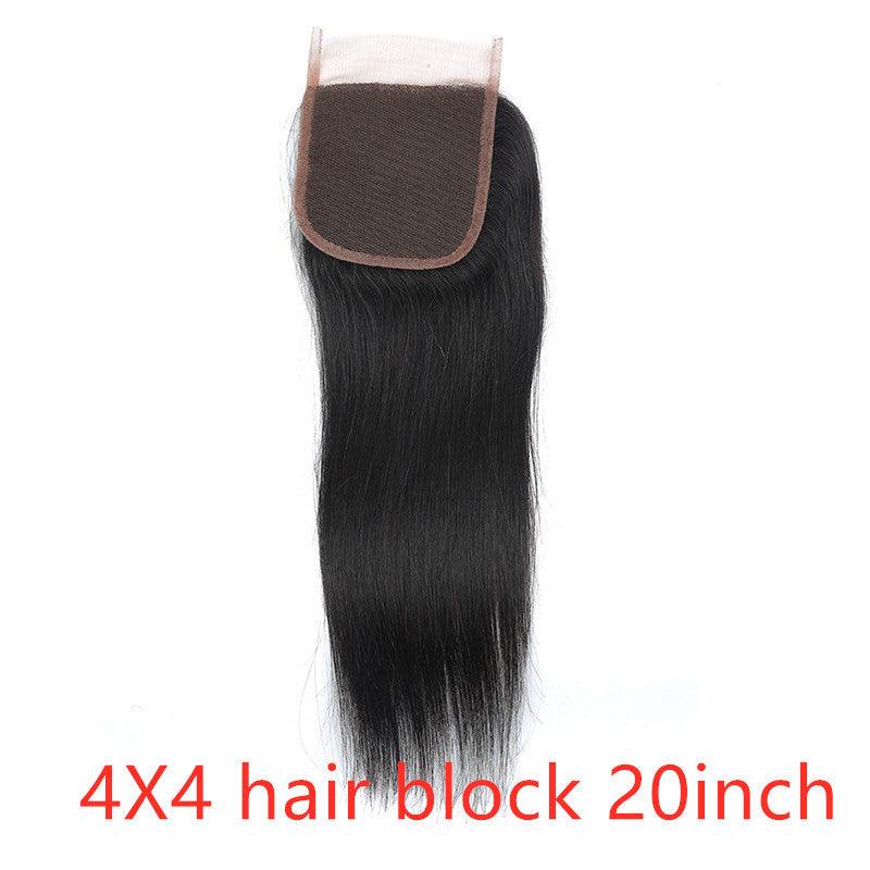 Real human hair straight natural color wig hair extension - MAXIME