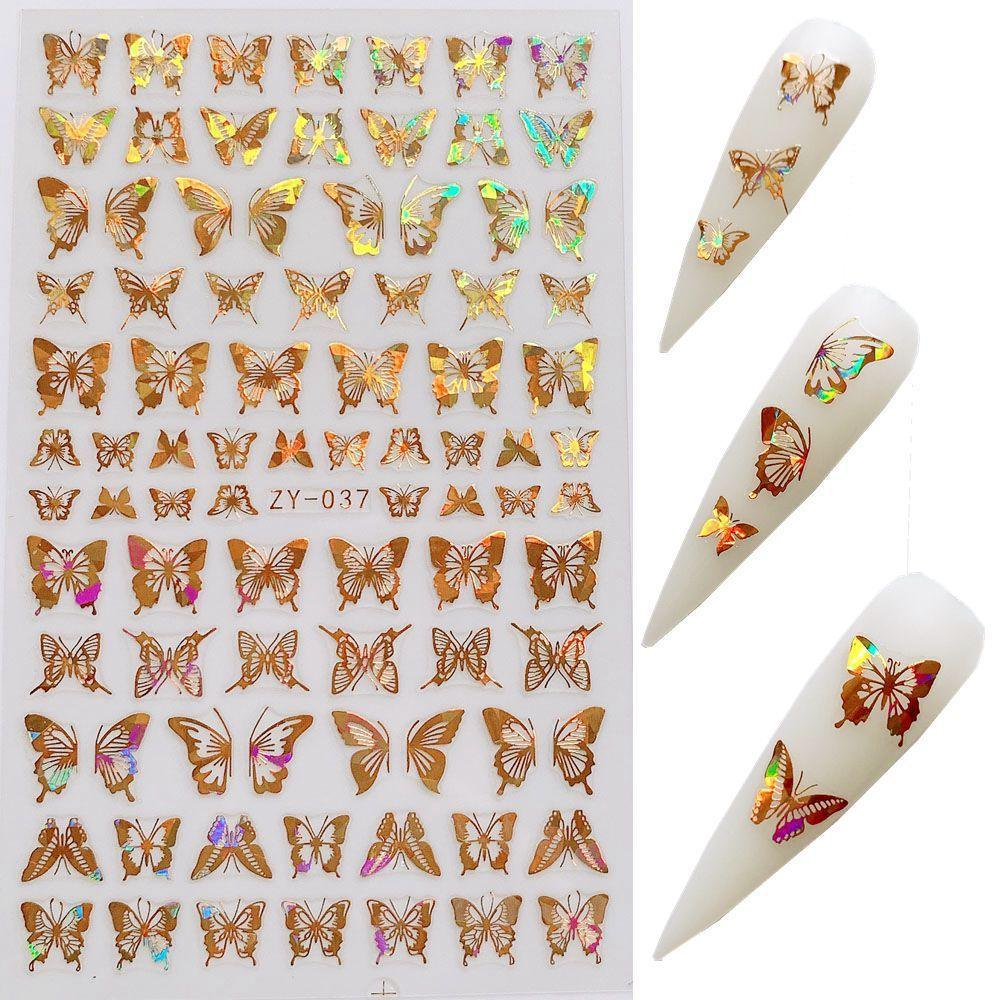 Butterfly Nail Sticker Simulation Bronzing Laser - MAXIME