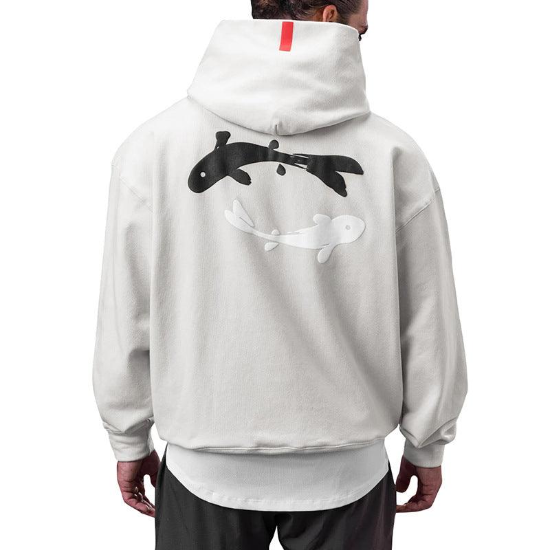 Loose Printed Hoodie Trend For Men - MAXIME