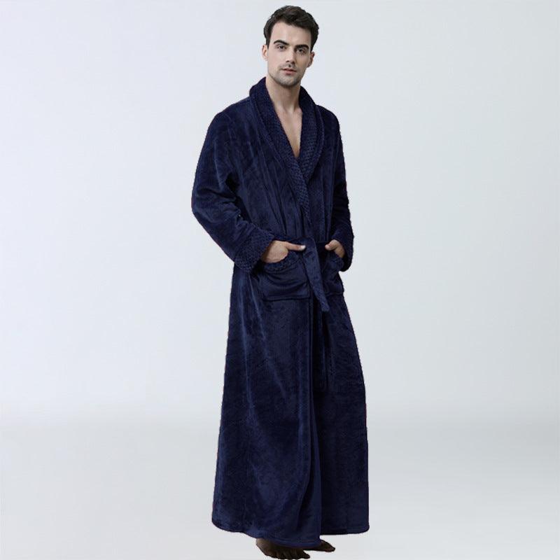 Men's Winter Nightgown Homewear Thickened Pajamas - MAXIME