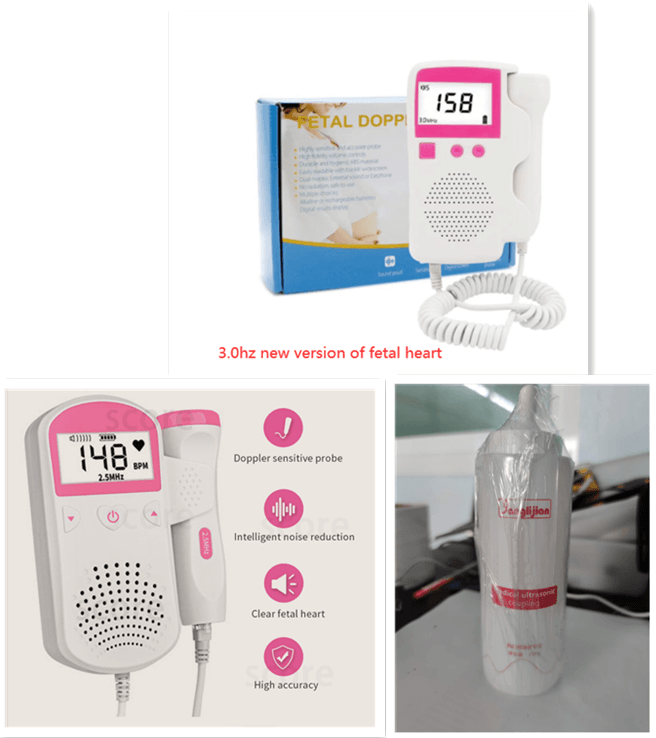 Monitor Home Pregnancy Baby Fetal Sound Heart Rate Detector - MAXIME