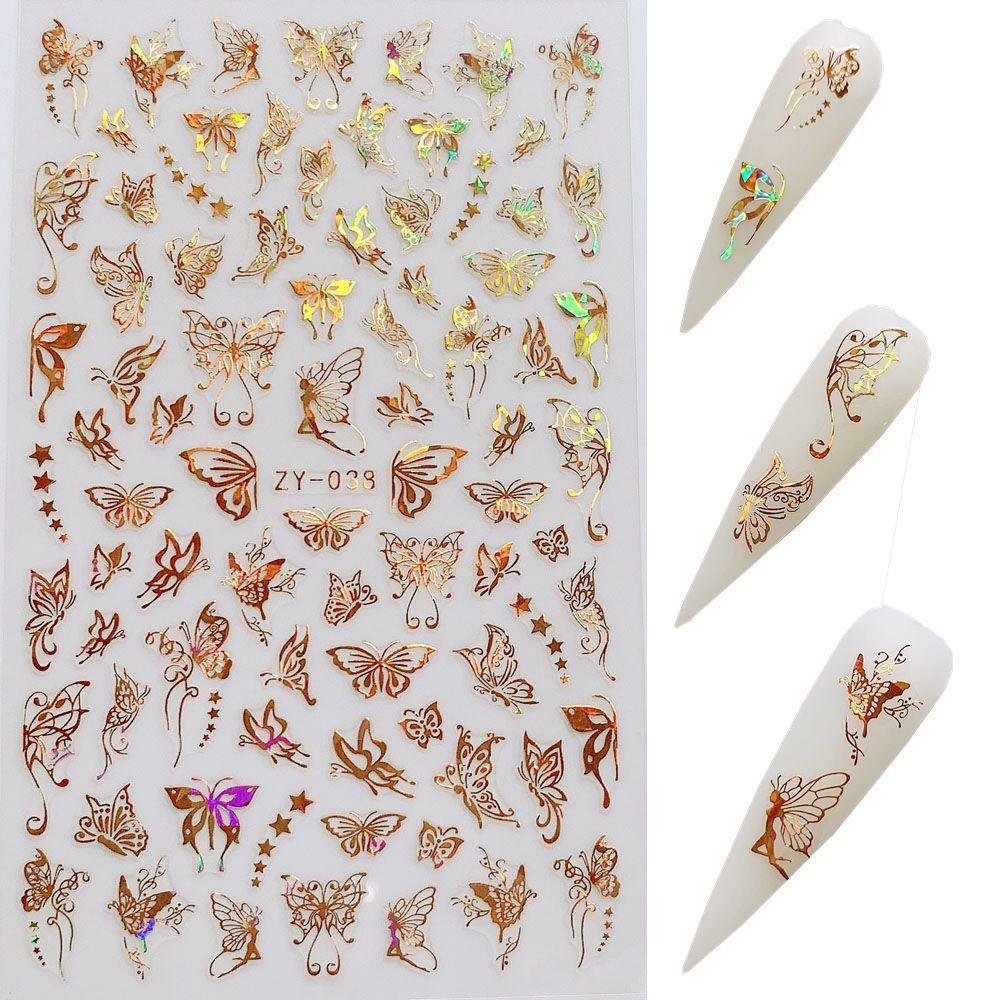 Butterfly Nail Sticker Simulation Bronzing Laser - MAXIME