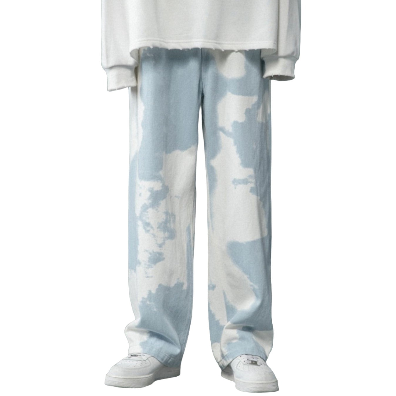 Denim Straight Leg Pants - MAXIME