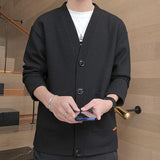 Men's Coat Waffle Collar Cardigan - MAXIME