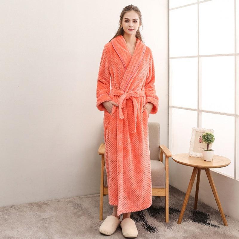 Thick waist velvet bathrobe - MAXIME