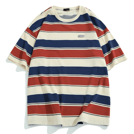 Striped T-shirts Couples For Men And Women - MAXIME