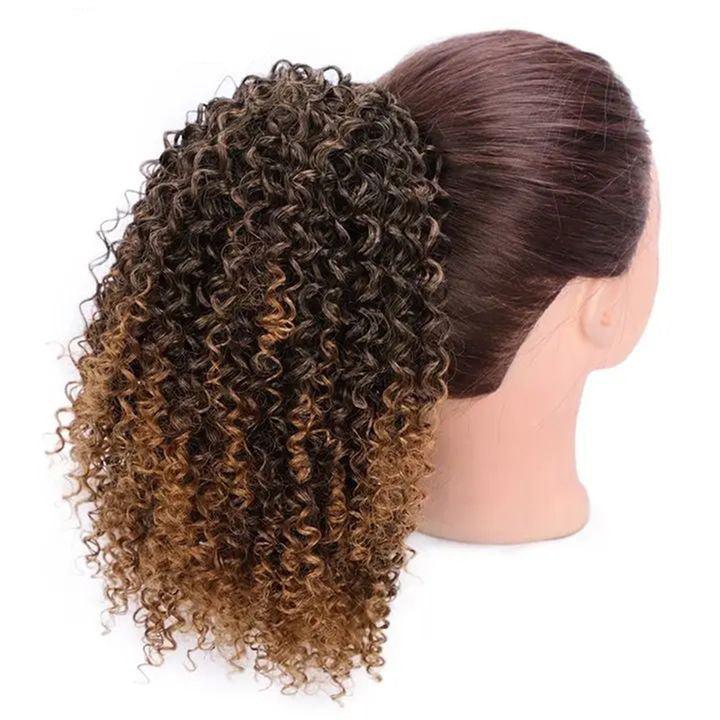 Drawstring Stretch Small Curly Wig - MAXIME