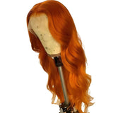 European And American Dark Orange Wig Hair Set Smooth Hair - MAXIME