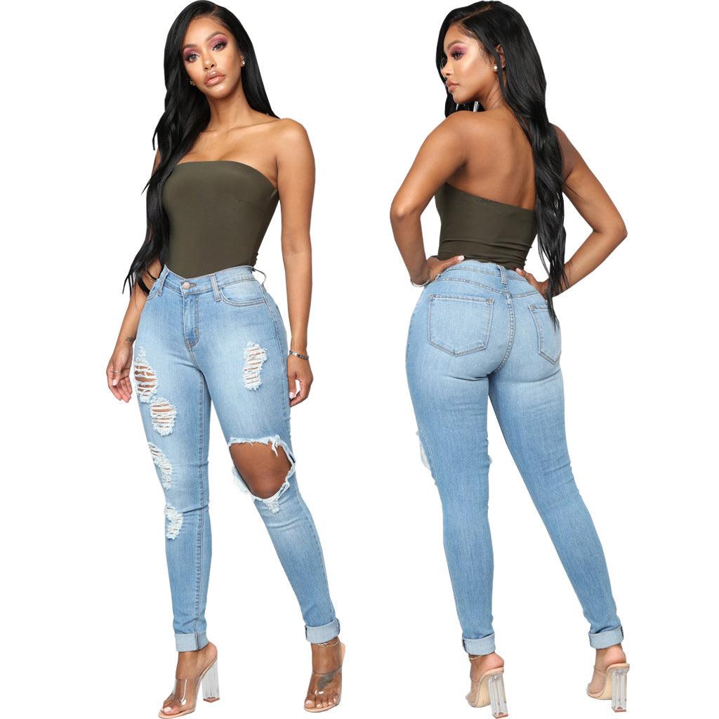 Stretch High Waist Denim Wash - MAXIME