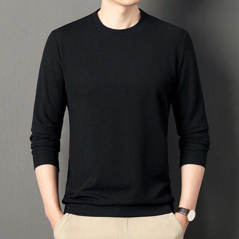 Thin Round Neck Long Sleeve Men's Top - MAXIME