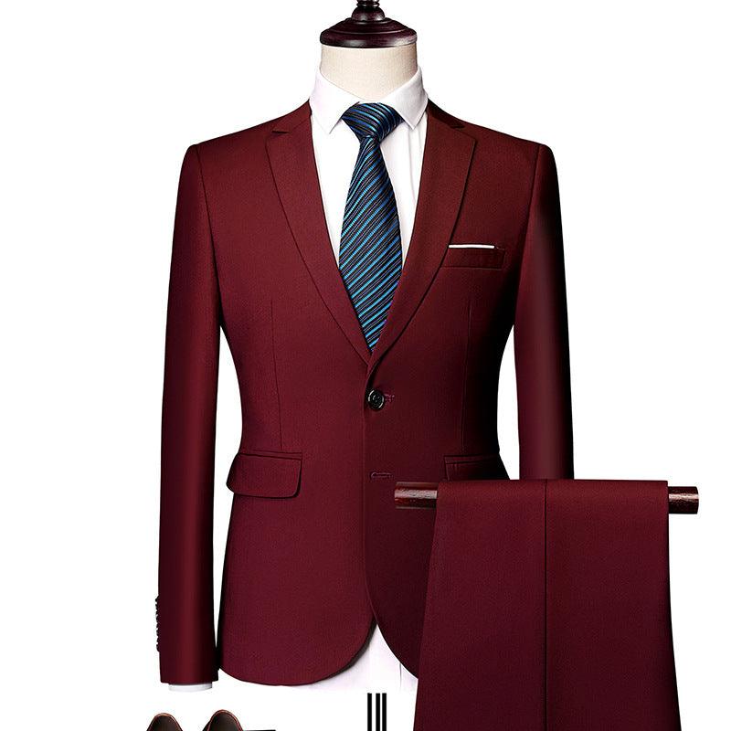 Men's Business Casual Suit Suit Two-piece Set - MAXIME