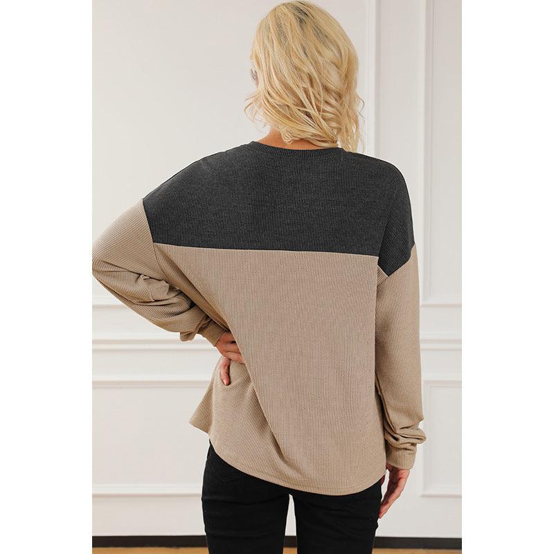 Maxime Long Sleeve V-neck Sweater - MAXIME