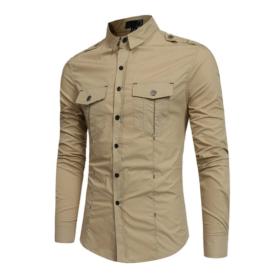 MAXIME Workwear Long-sleeved Shirt - MAXIME