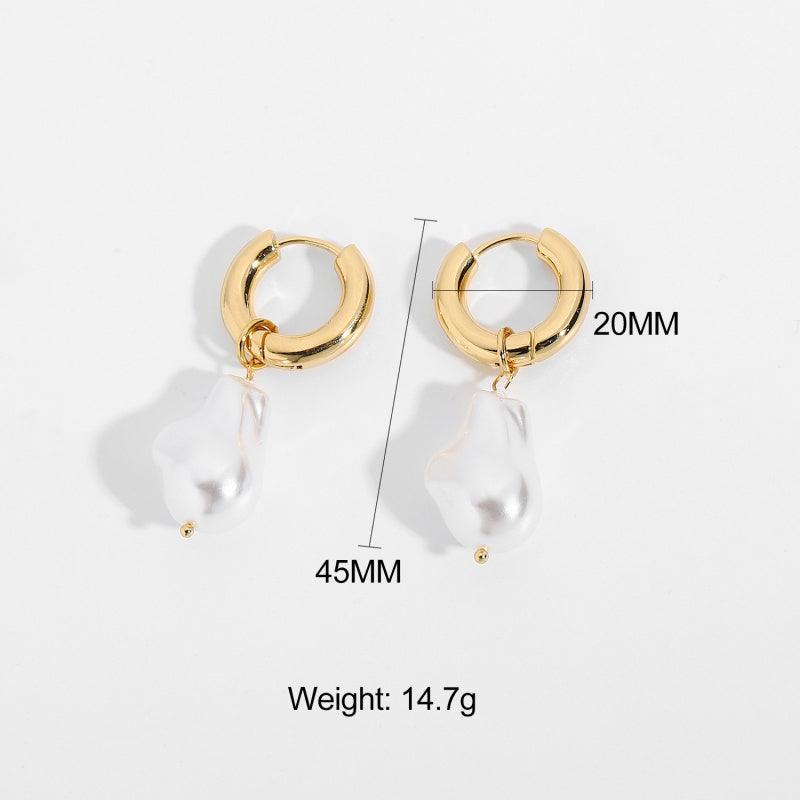 Pearl Element Earrings - MAXIME