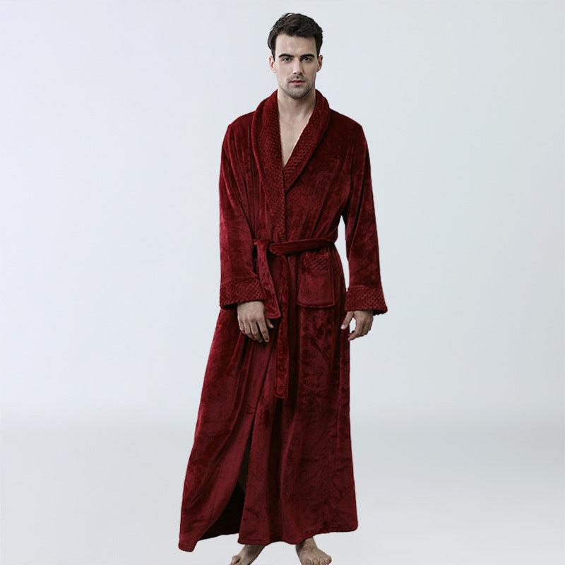 Men's Winter Nightgown Homewear Thickened Pajamas - MAXIME