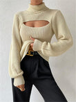 MAXIME Sexy Loose High Collar Sweater - MAXIME