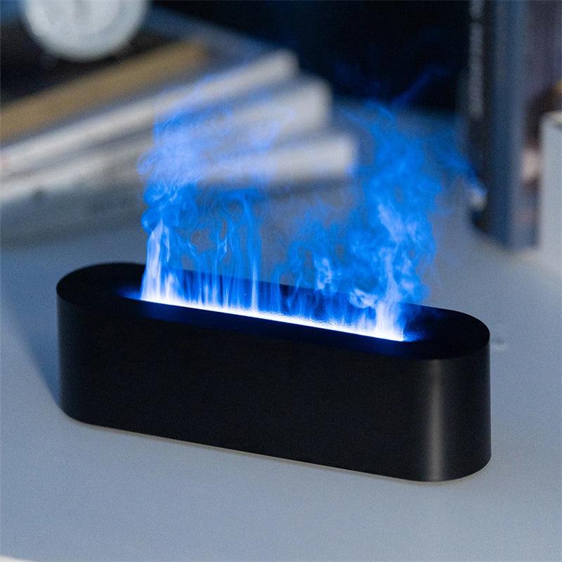 Flame Aroma Diffuser Air Humidifier Ultrasonic Cool Mist Maker Fogger Led Essential Oil Lamp Realistic Fire Difusor - MAXIME