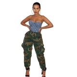 Maxime Casual Camouflage Cropped Pants - MAXIME