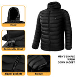 Men Heated Puffer Jacket Electric Heating Coat - MAXIME