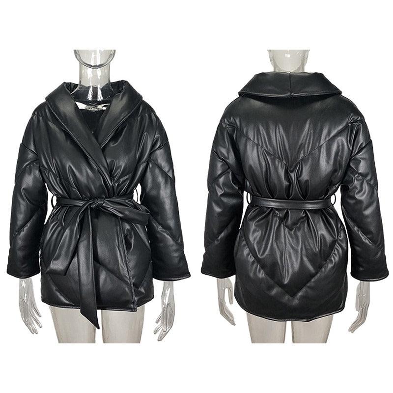 Maxime Women Loose Leather Coats Ladies Jackets - MAXIME