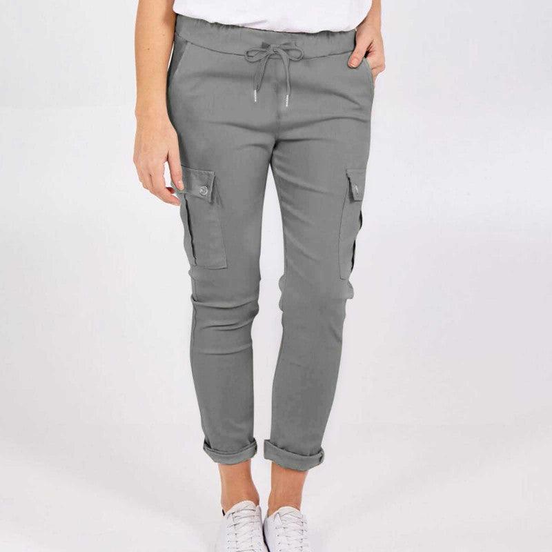 Waist Pencil Trousers Cargo - MAXIME