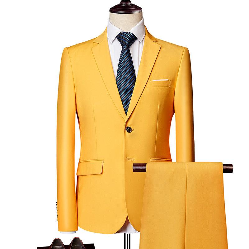 Men's Business Casual Suit Suit Two-piece Set - MAXIME