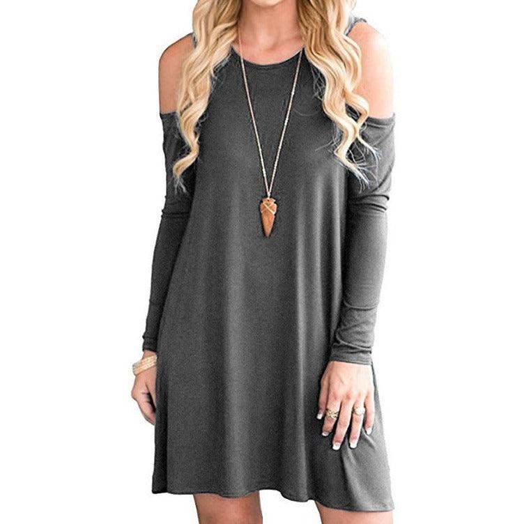 Maxime Off-the-shoulder Long Sleeve Dress - MAXIME