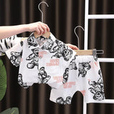 Baby Lapel Short Sleeve Shirt Suit - MAXIME