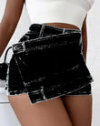 High Waist Irregular Wide Leg Shorts - MAXIME