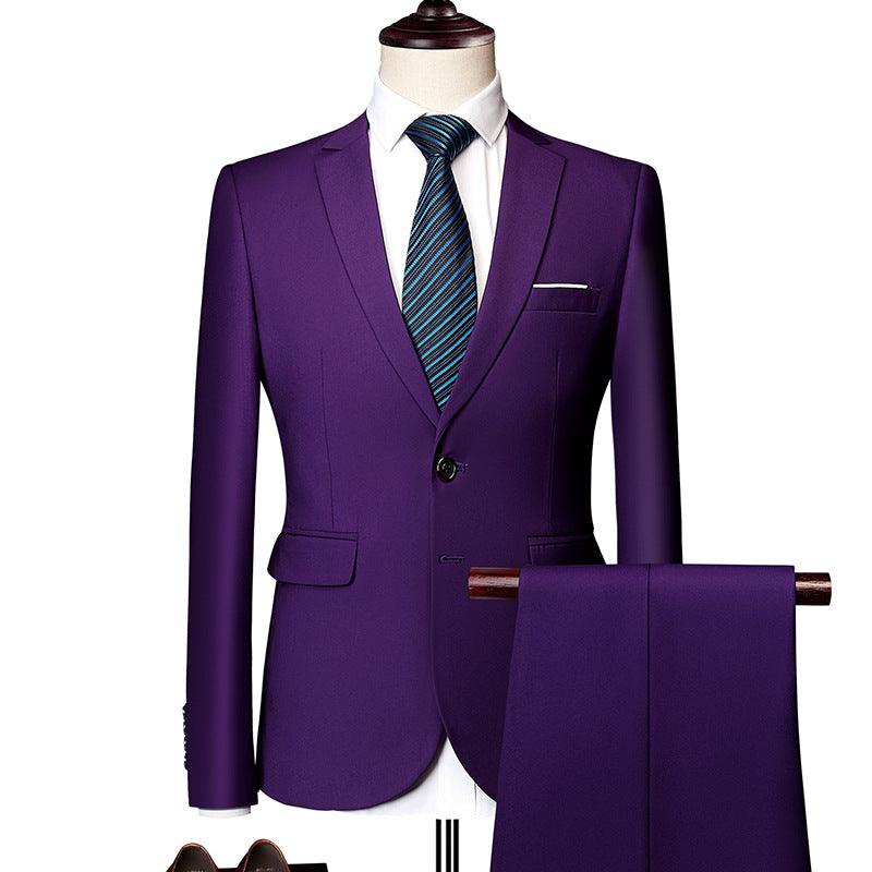 Men's Business Casual Suit Suit Two-piece Set - MAXIME