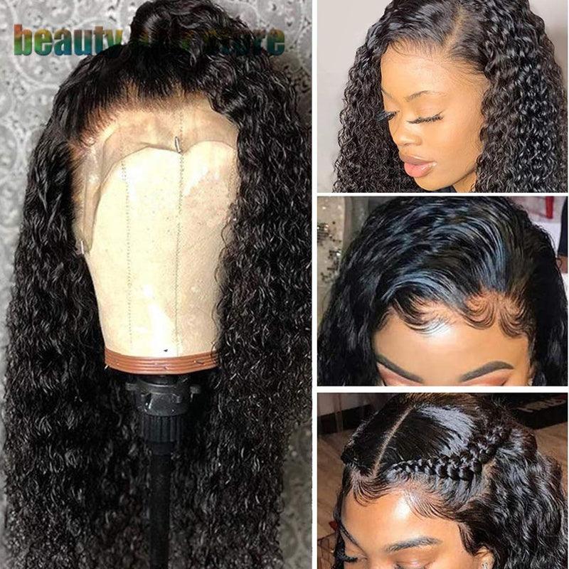 Brazilian Kinky Curly Lace Front Human Hair Wigs - MAXIME