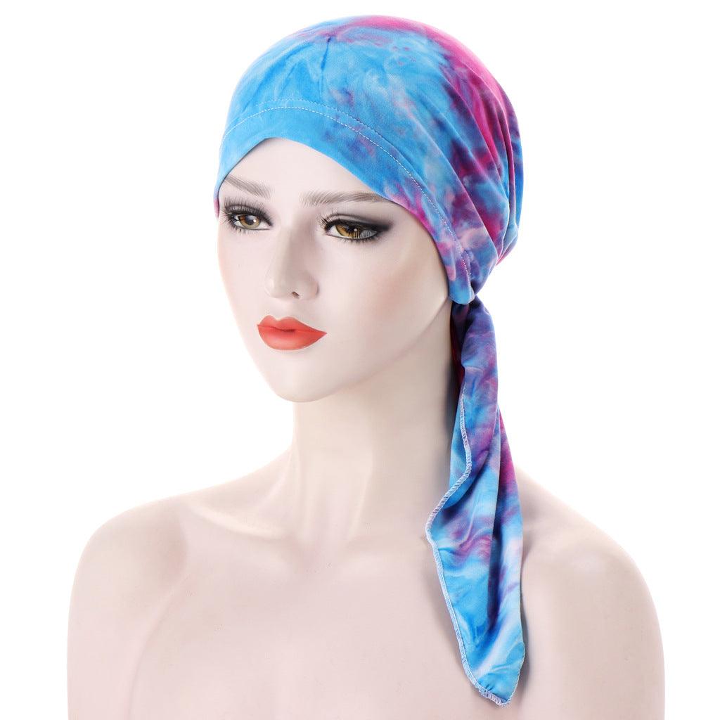 Maxime Curved Tail Turban Hat - MAXIME