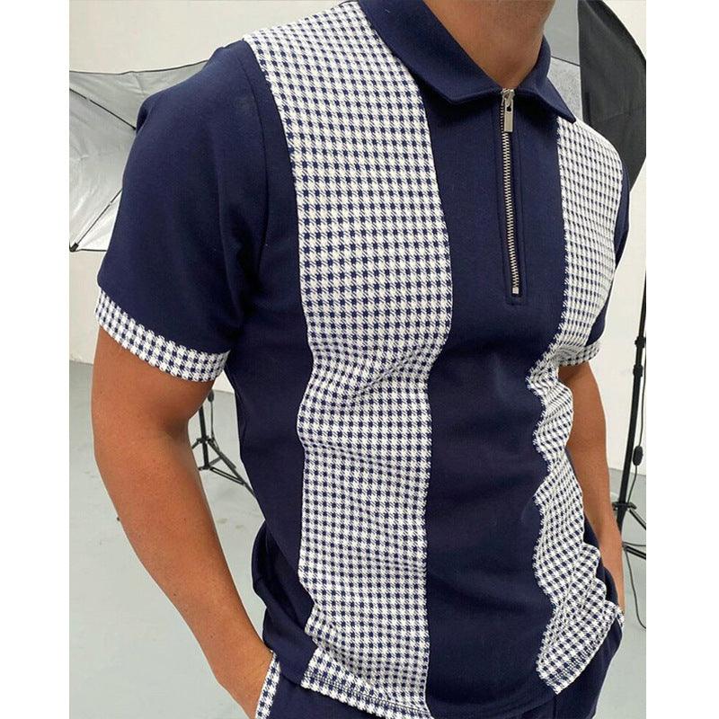 Men Solid Polo Shirts Brand Men Short-Sleeved Shirt - MAXIME