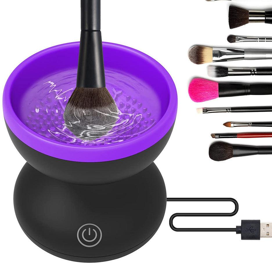 Electric Makeup Brush Cleaner Machine Portable Automatic USB Cosmetic Brush Cleaner Tools For All Size Beauty Makeup Brushes Set - MAXIME