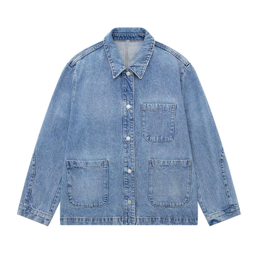 Loose Denim Jacket Coat Women's Jeans - MAXIME