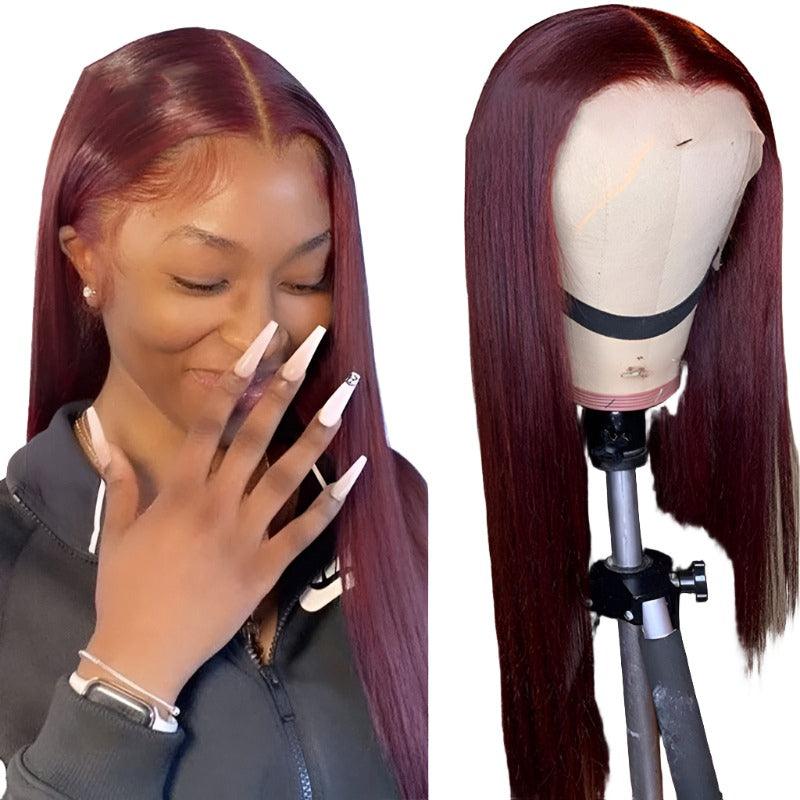 T-part Lace Frontal Wigs Real Hairstyle Headgear - MAXIME