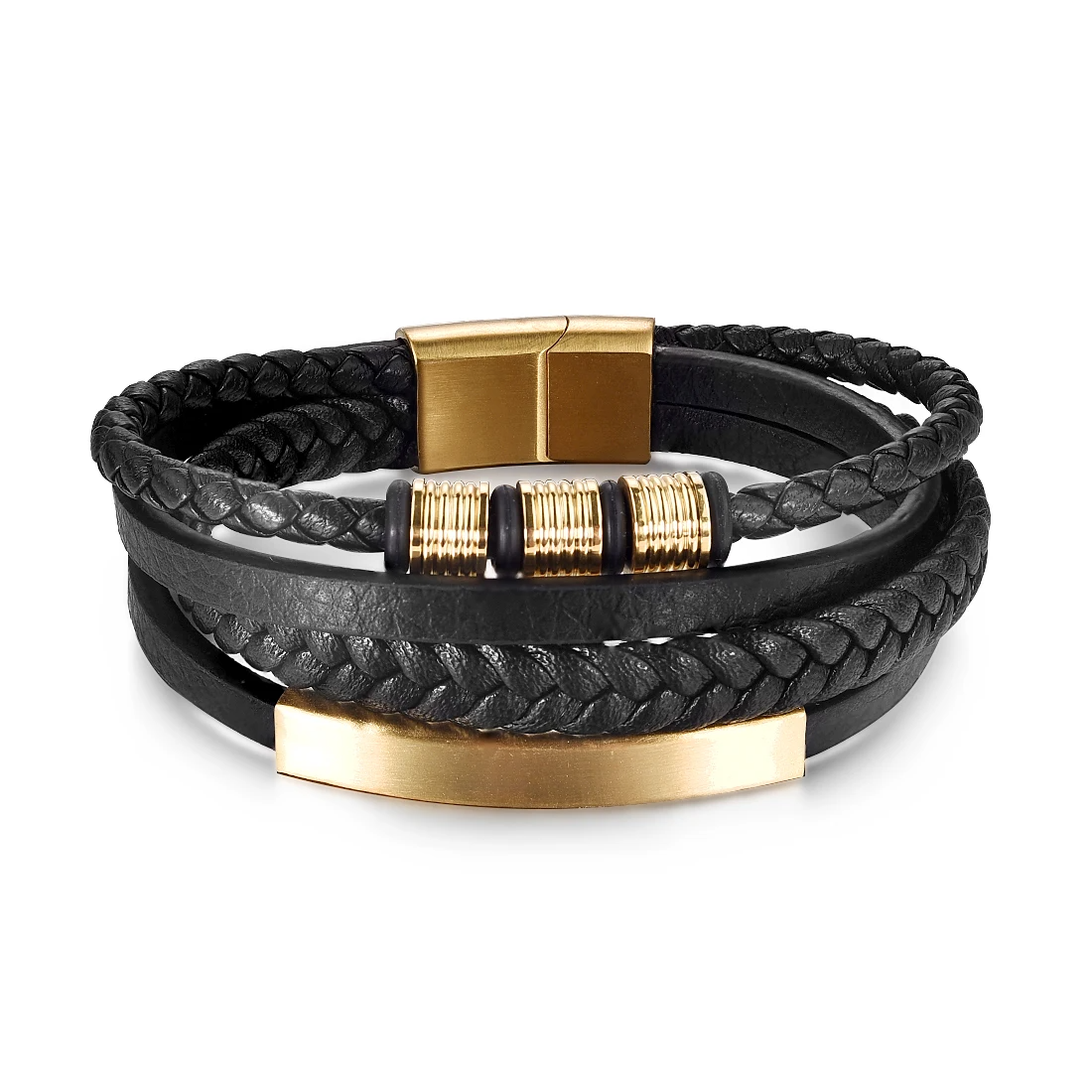 Men's Jewelry Classic Multilayer Braided Leather Bracelet - MAXIME