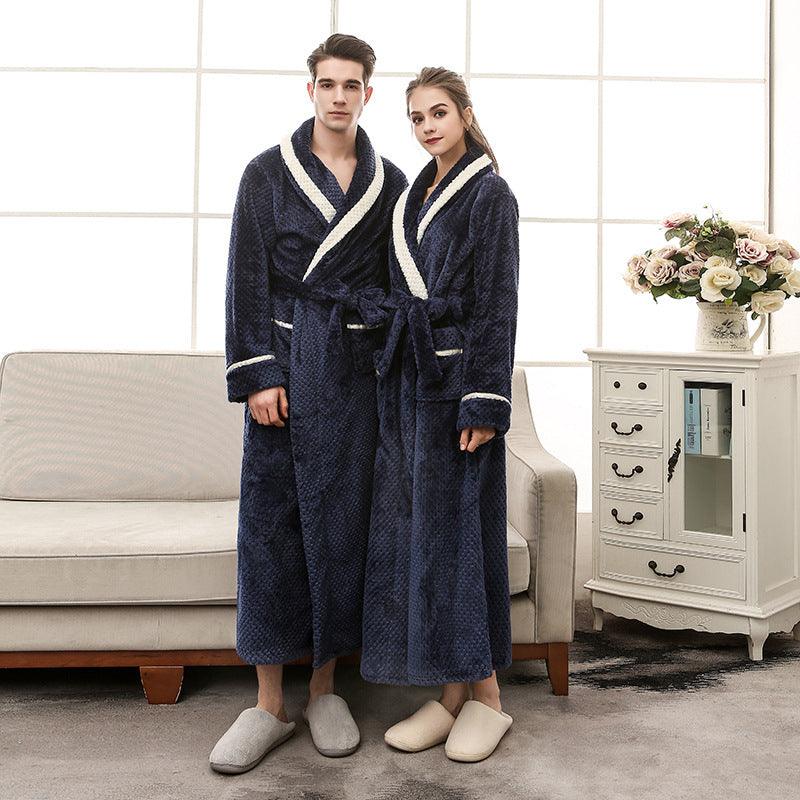 Women Pajamas Couple Gown Bathrobe Winter Robe - MAXIME