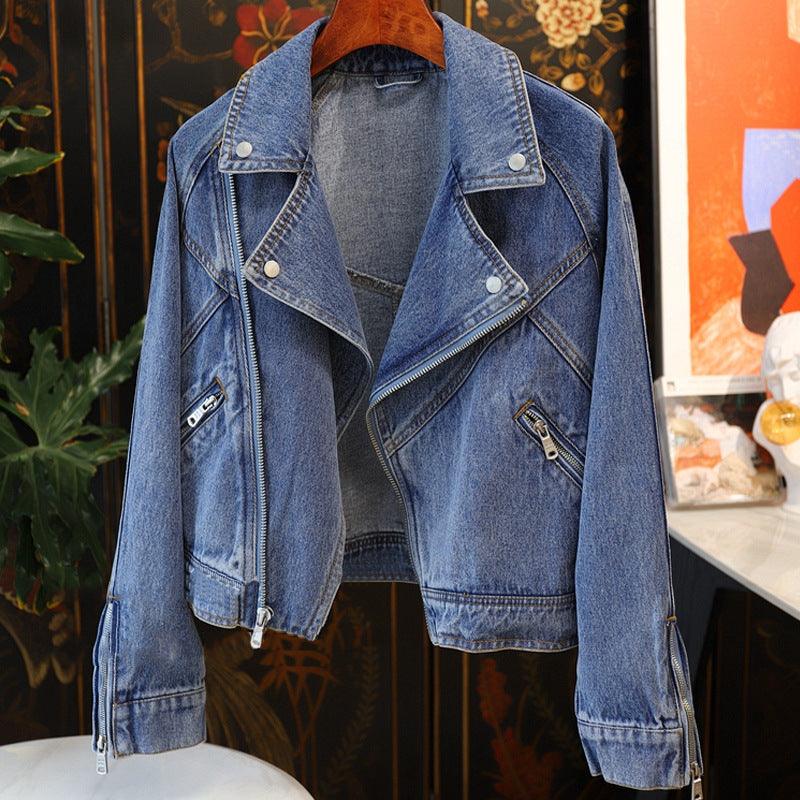 Long-sleeve Style Denim Coat Jacket Women - MAXIME