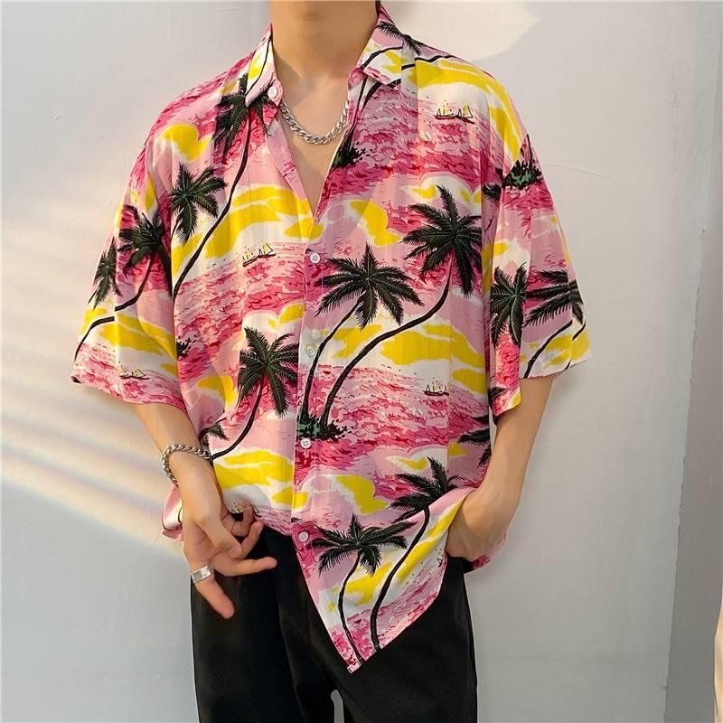 MAXIME Short Sleeve Printed Shirt - MAXIME