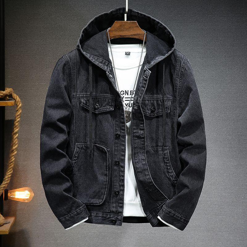 Trendy Hooded Denim Jacket - MAXIME