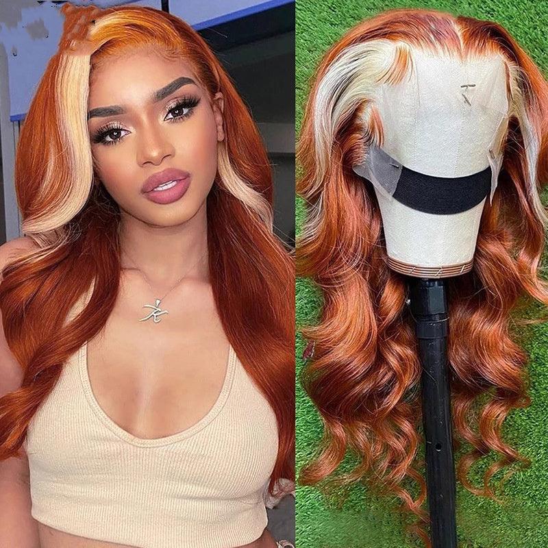 4X4 Human Hair Wig Head Cover Highlights 613 - MAXIME