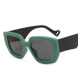 Personality Polygon Contrast Sunglasses - MAXIME