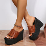 High Wedges Shoes Women - MAXIME