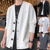 Men's Coat Waffle Collar Cardigan - MAXIME